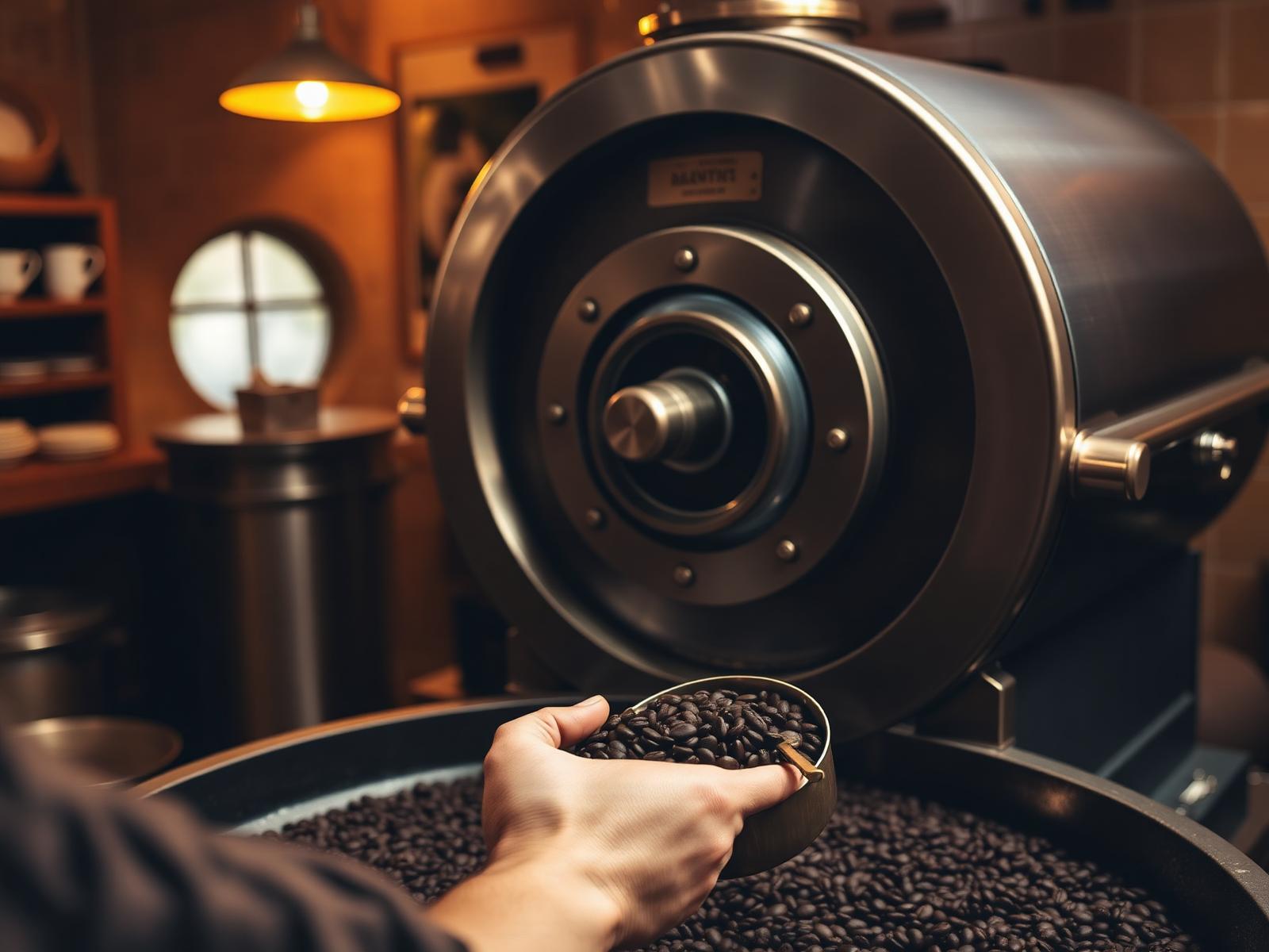 Nook coffee roasting drum